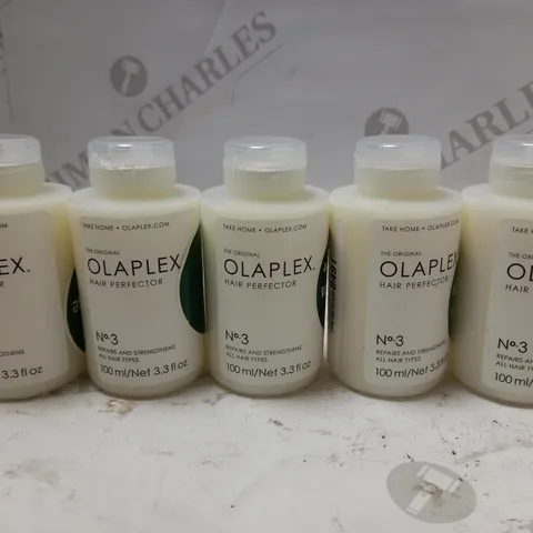 LOT OF 5 X 100ML OLAPLEX NO.3 HAIR PERFECTOR