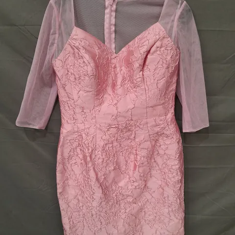 WHITE ROSE PINK OCCASIONAL DRESS - 16
