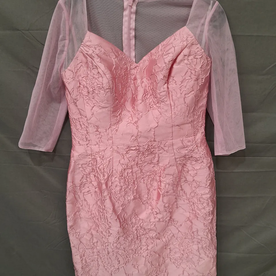 WHITE ROSE PINK OCCASIONAL DRESS - 16