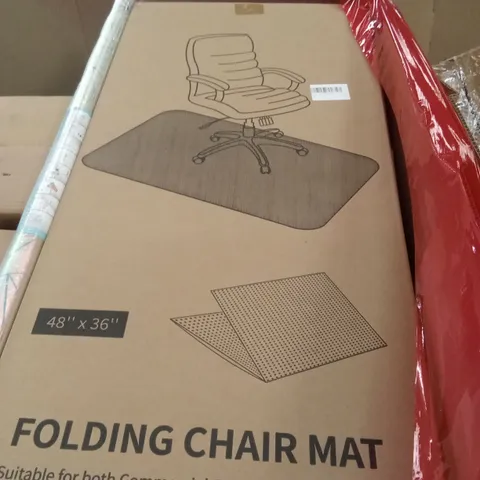PALLET OF ASSORTED HOUSEHOLD GOODS AND PRODUCTS TO INCLUDE; FOLDING CHAIR MATS ETC