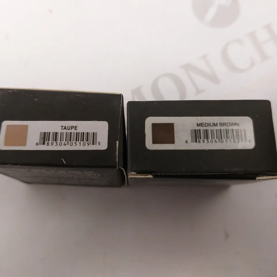 2 ANASTASIA BEVERLY HILLS DIPBROW POMADES IN TAUPE AND MEDIUM BROWN