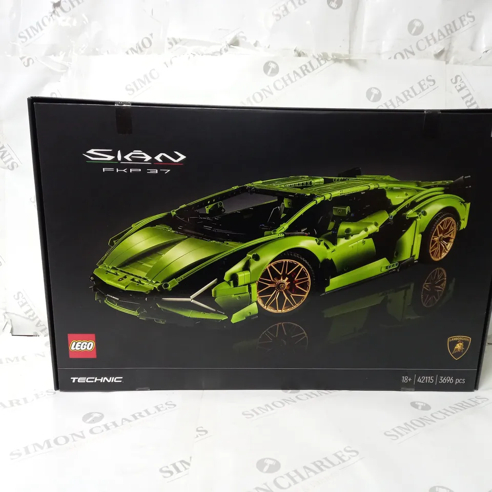 BOXED LEGO TECHNIC 42115 LAMBORGHINI SIAN FKP 37