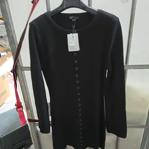 NOBODY'S CHILD BLACK KNIT CARDIGAN UK M (EU M, USA M)