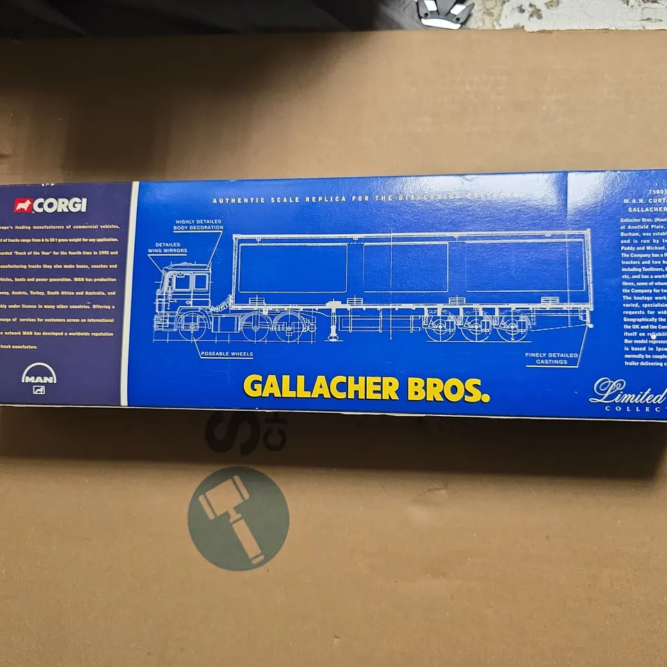 CORGI LIMITED EDITION GALLACHER BROS. TRUCK & TRAILER MODEL