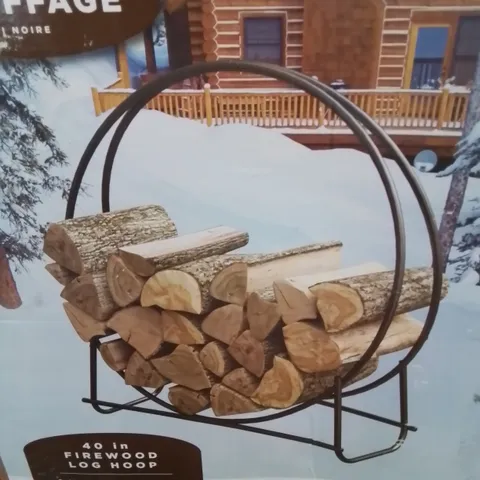 A BOXED LOG RACK
