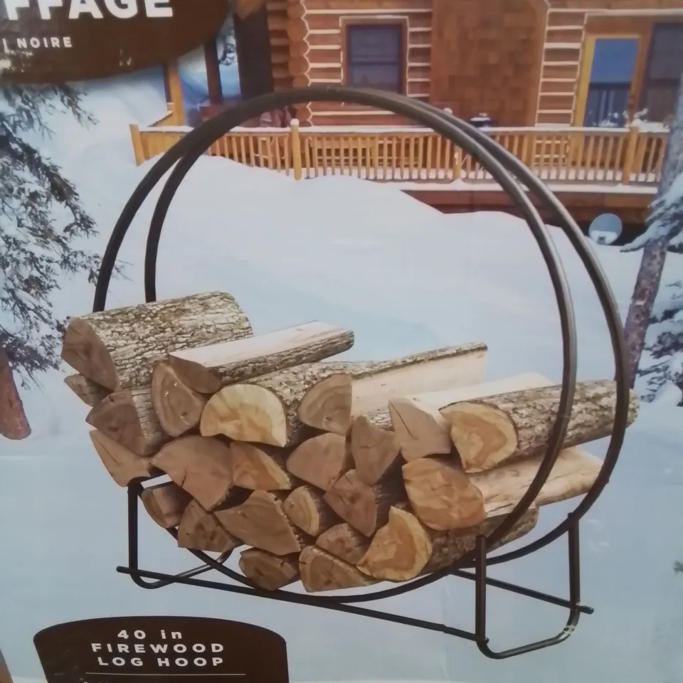 A BOXED LOG RACK