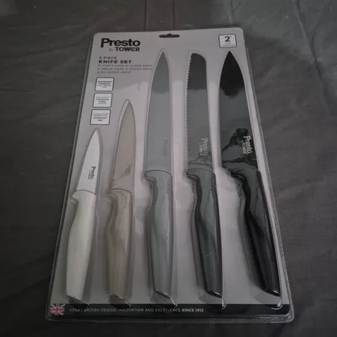 PRESTO BY TOWER- 5 PIECE KNIFE SET