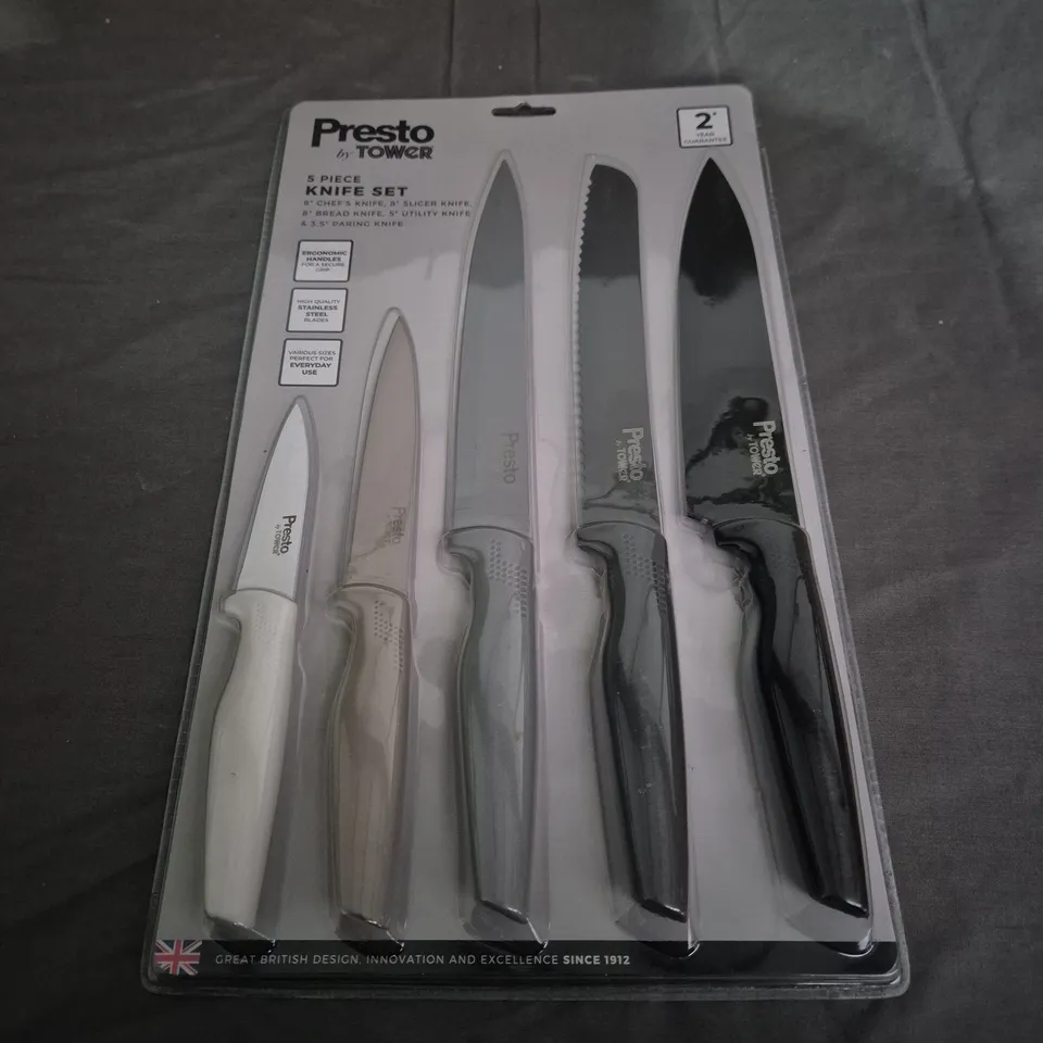 PRESTO BY TOWER- 5 PIECE KNIFE SET