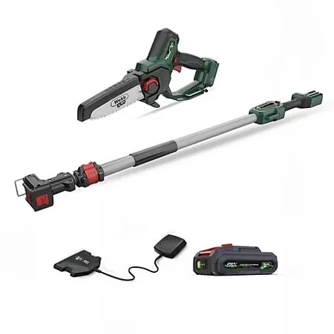 WEBB 20V CORDLESS 15CM PRUNING SAW TRIMMER WITH EXTENSION