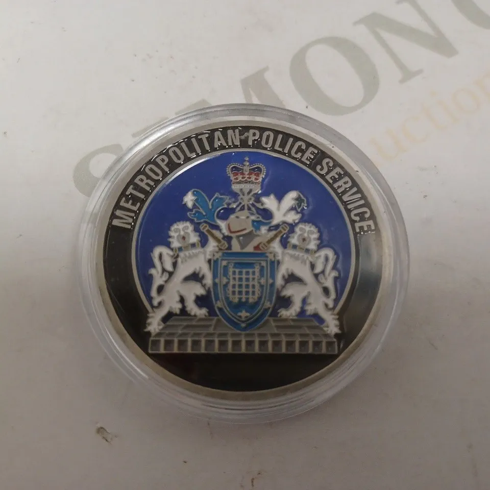COLLECTABLE METROPOLITAN POLICE SERVICE COIN - NEW SCOTLAND YARD 