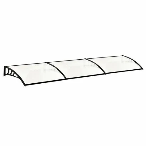 BOXED LIVING AND HOME WINDOW DOOR AWNING CANOPY WITH BRACKETS 270cm