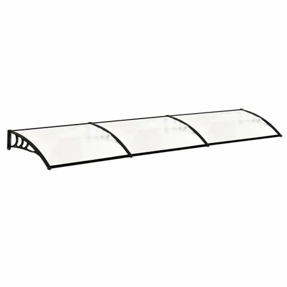 BOXED LIVING AND HOME WINDOW DOOR AWNING CANOPY WITH BRACKETS 270cm