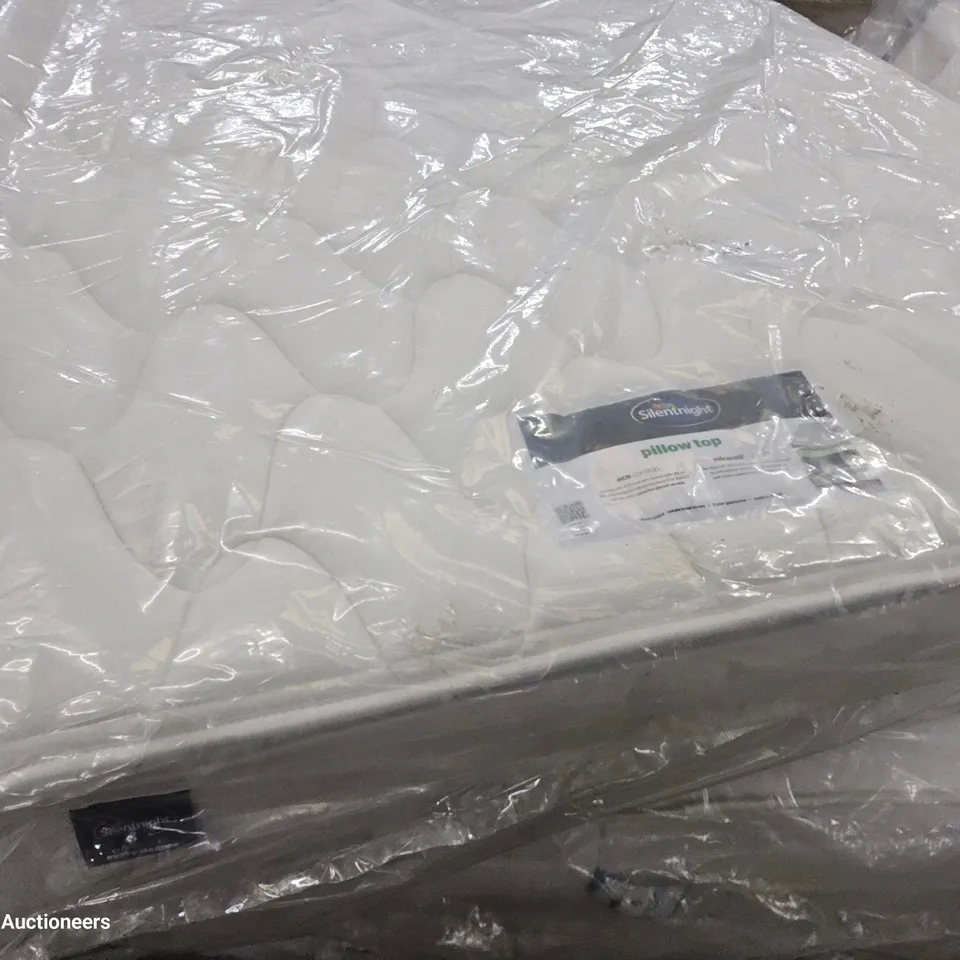 QUALITY BAGGED SILENTNIGHT 4'6" DOUBLE MIRACOIL PILLOWTOP MATTRESS 