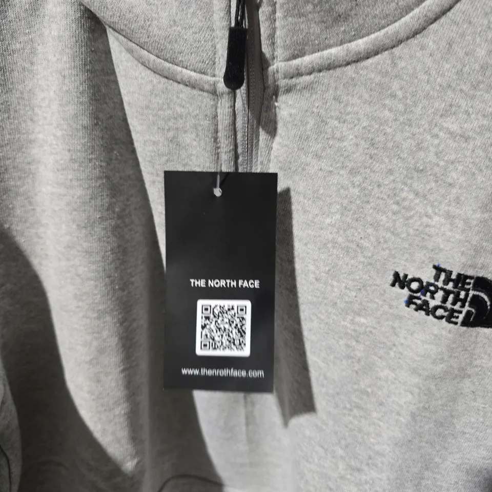 THE NORTH FACE FLEECE HOODIE + JOGGERS – GREY – HALF-ZIP – UK SMALL