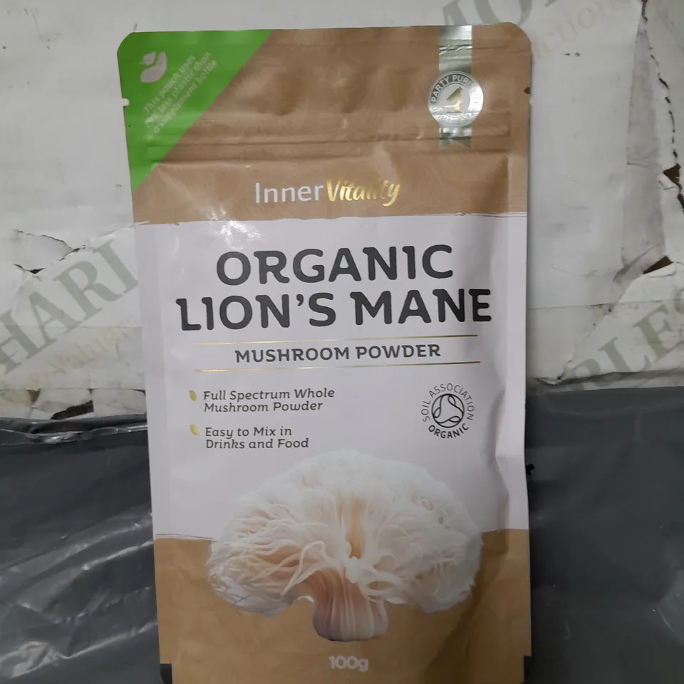 INNER VITALITY ORGANIC LIONS MANE - 100G