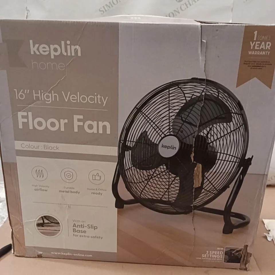 BOXED 16" FLOOR FAN