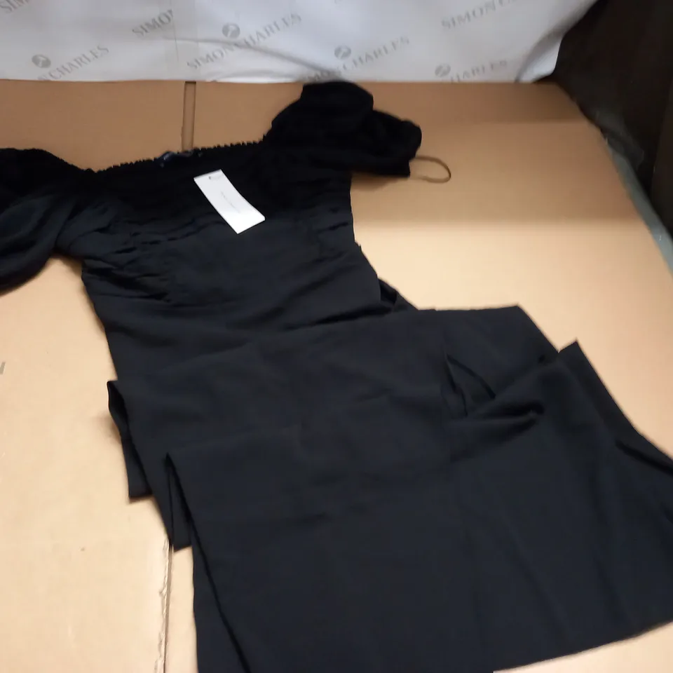 FRENCH CONNECTION AFINA VERONA RUCHED MIDI DRESS - M