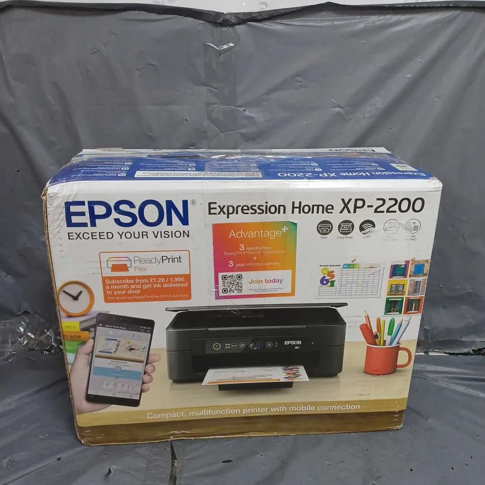 BOXED EPSON EXPRESSION HOME XP-2200 PRINTER IN BLACK