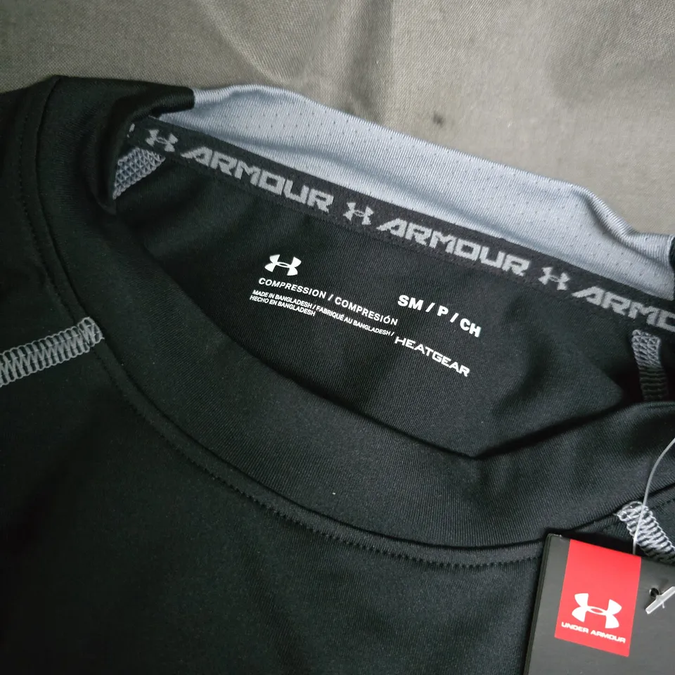 UNDER ARMOUR MENS LONG SLEEVE COMPRESSION SHIRT IN BLACK - SMALL