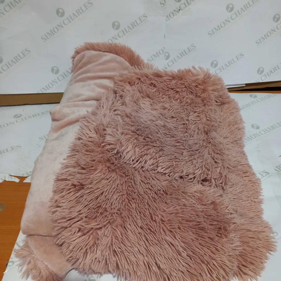 COZEE HOME FLUFFY DUVET SET ROSE - SINGLE