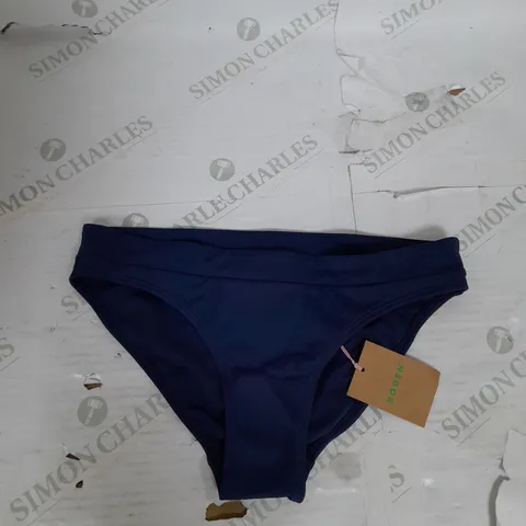 BODEN PANEL BIKINI BOTTOMS IN NAVY SIZE 8