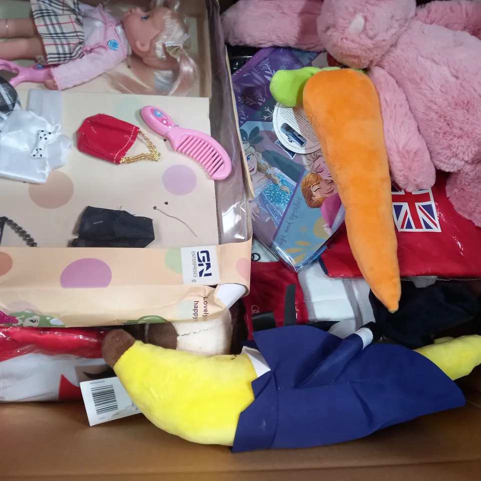 BOX OF APPROXIMATELY 20 ASSORTED TOYS AND GAMES TO INCLUDE OTHERLLO, MAGNETIC GYRO WHEEL, LCD WRITING TABLET, ETC