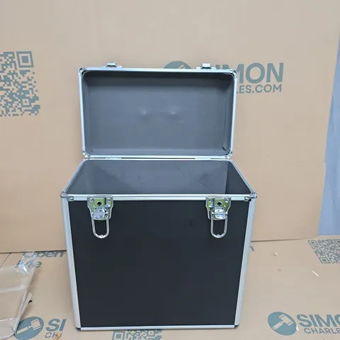 BLACK VINYL RECORDS STORAGE CASE 