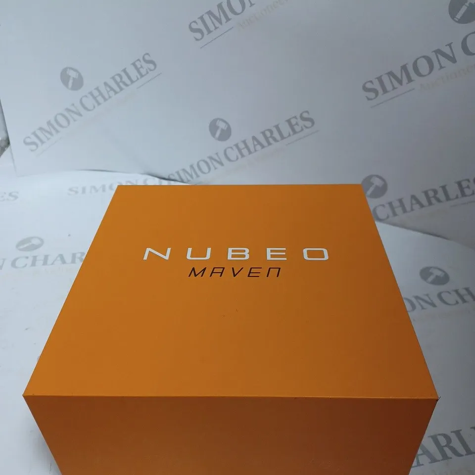 BOXED NUBEO LIMITED EDITION WHITE SILICONE STRAP 137/600 WATCH WITH NUSOUND WIRELESS EAR BUDS