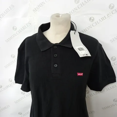 LEVIS STRAUSS BLACK POLO SHIRT SIZE M