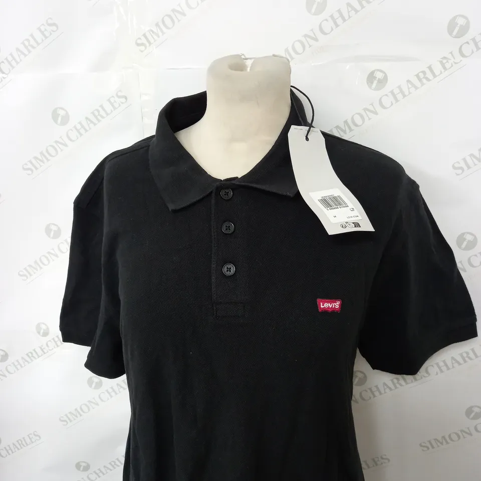 LEVIS STRAUSS BLACK POLO SHIRT SIZE M