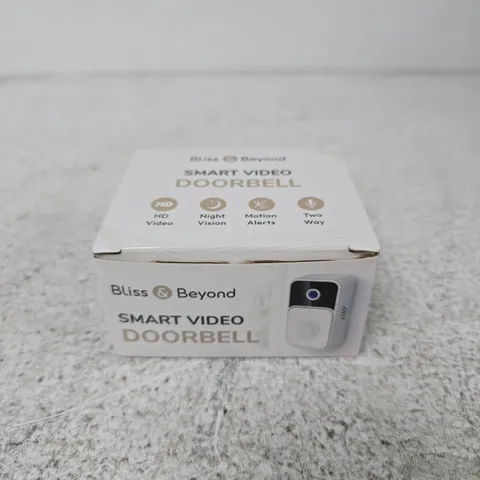 BLISS & BEYOND SMART VIDEO DOORBELL – BOXED