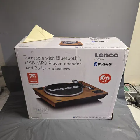 BOXED LENCO LS-55WA TURNTABLE WITH BLUETOOTH