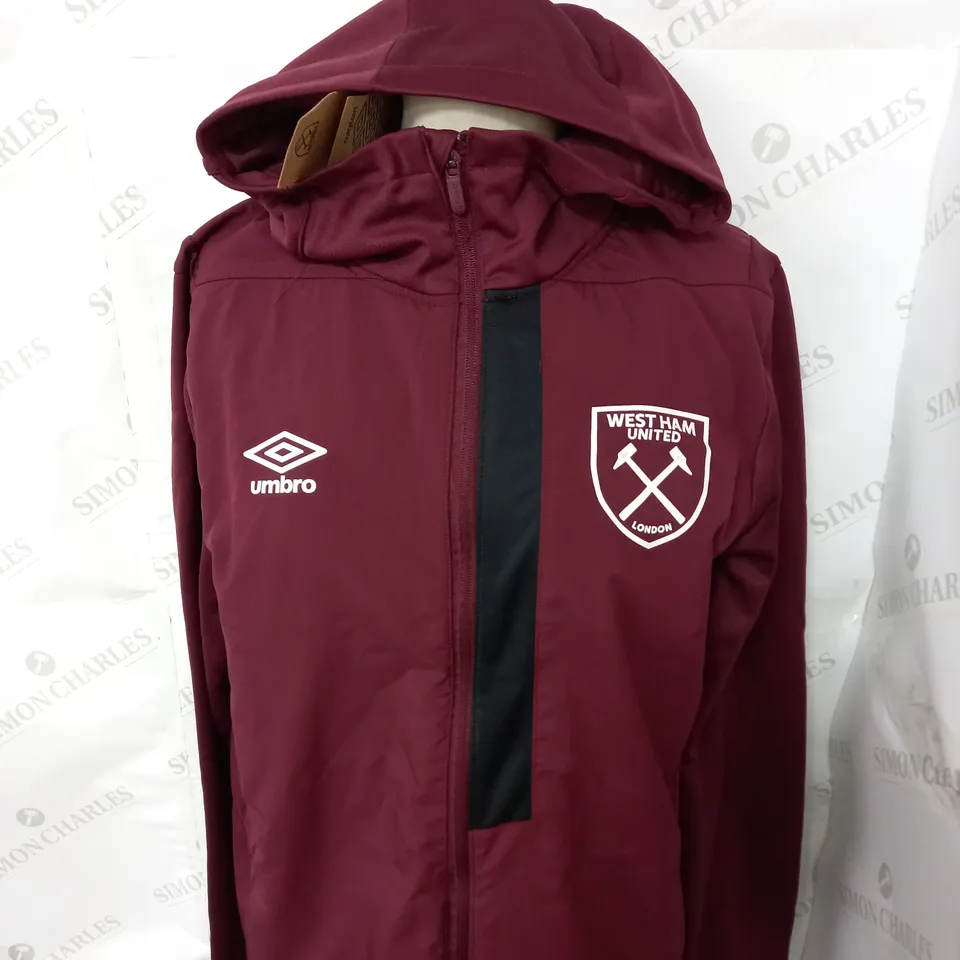 WEST HAM UNITED TRAINING JACKET SIZE M