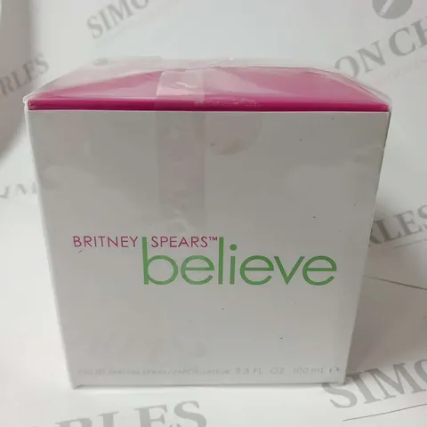 BOXED AND SEALED BRITANY SPEARS BELIEVE EAU DE PARFUM 100ML
