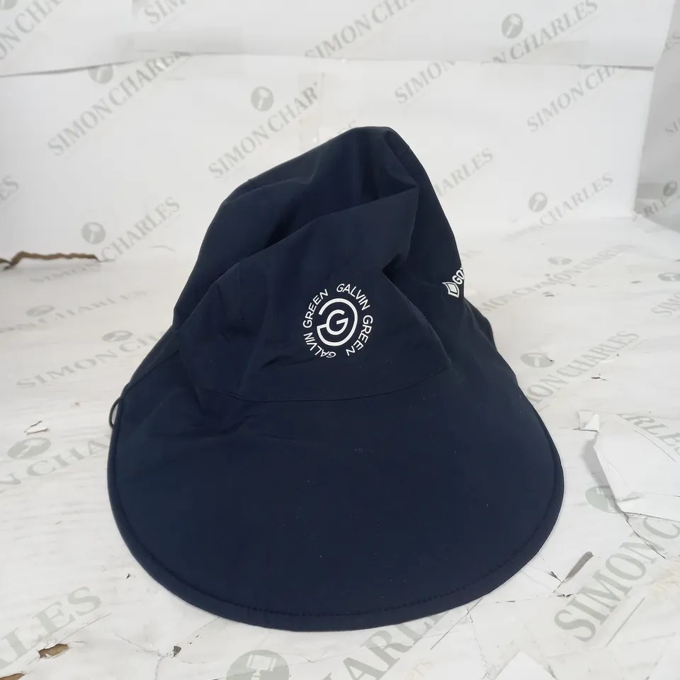 GREEN GALVIN GORE-TEX WATERPROOF DRAWSTRING HAT IN NAVY SIZE 60/XL