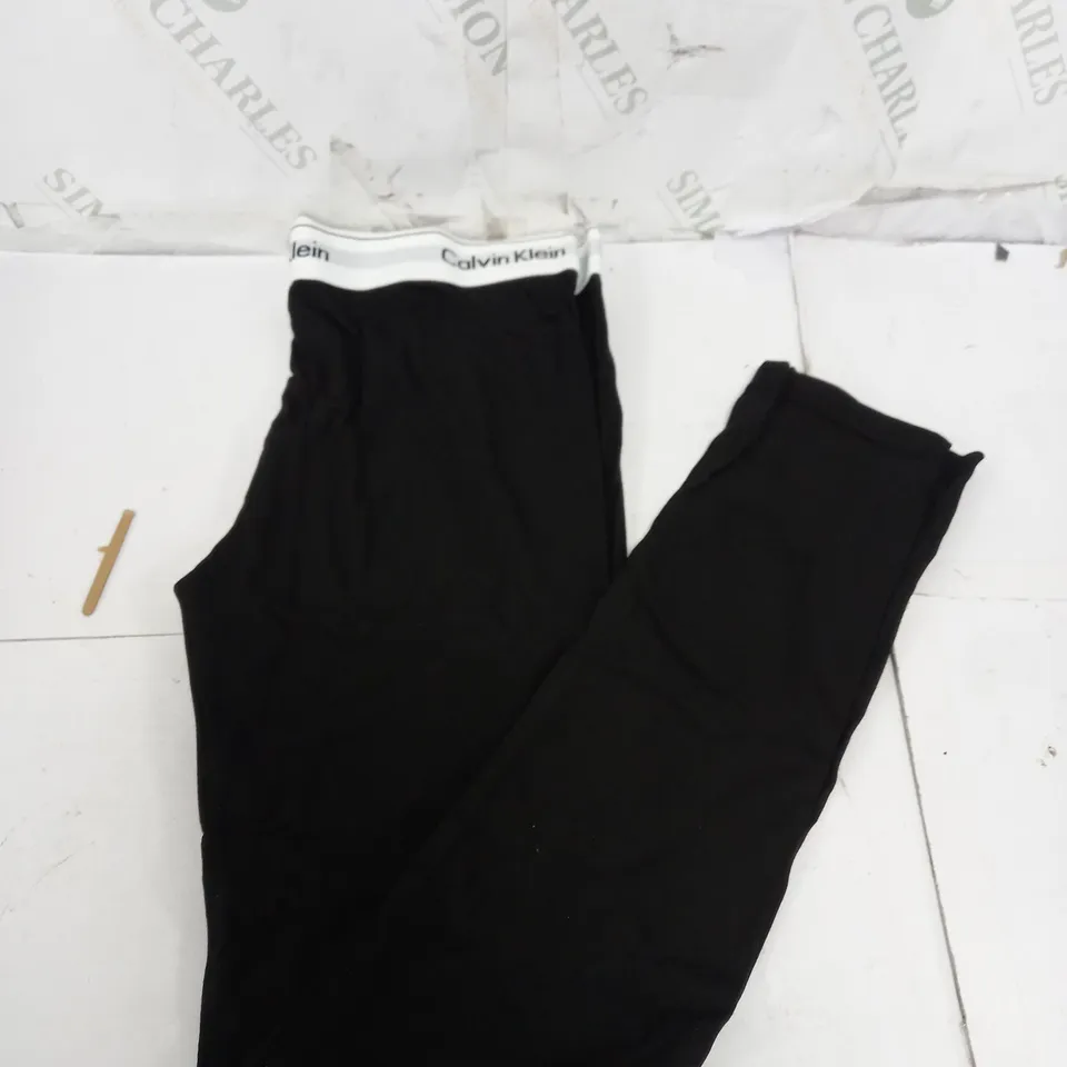 BOXED CALVIN KLEIN LARGE BLACK LEGGINGS 