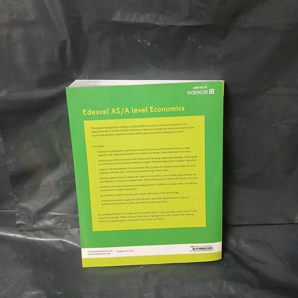 PEARSON EDEXCEL AS & A LEVEL ECONOMICS STUDENT BOOK (EDEXCEL GCE ECONOMICS 2015) PAPERBACK
