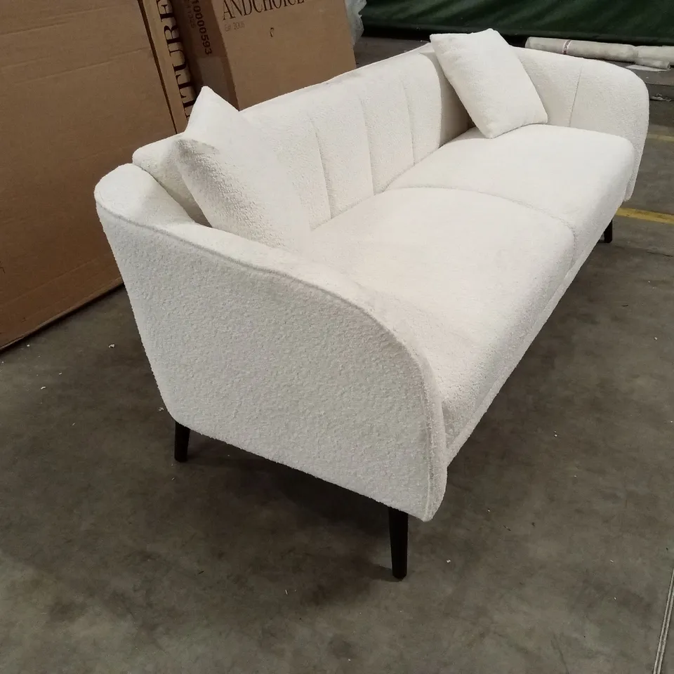 LOREN 3 SEATER BOUCLE FABRIC SOFA