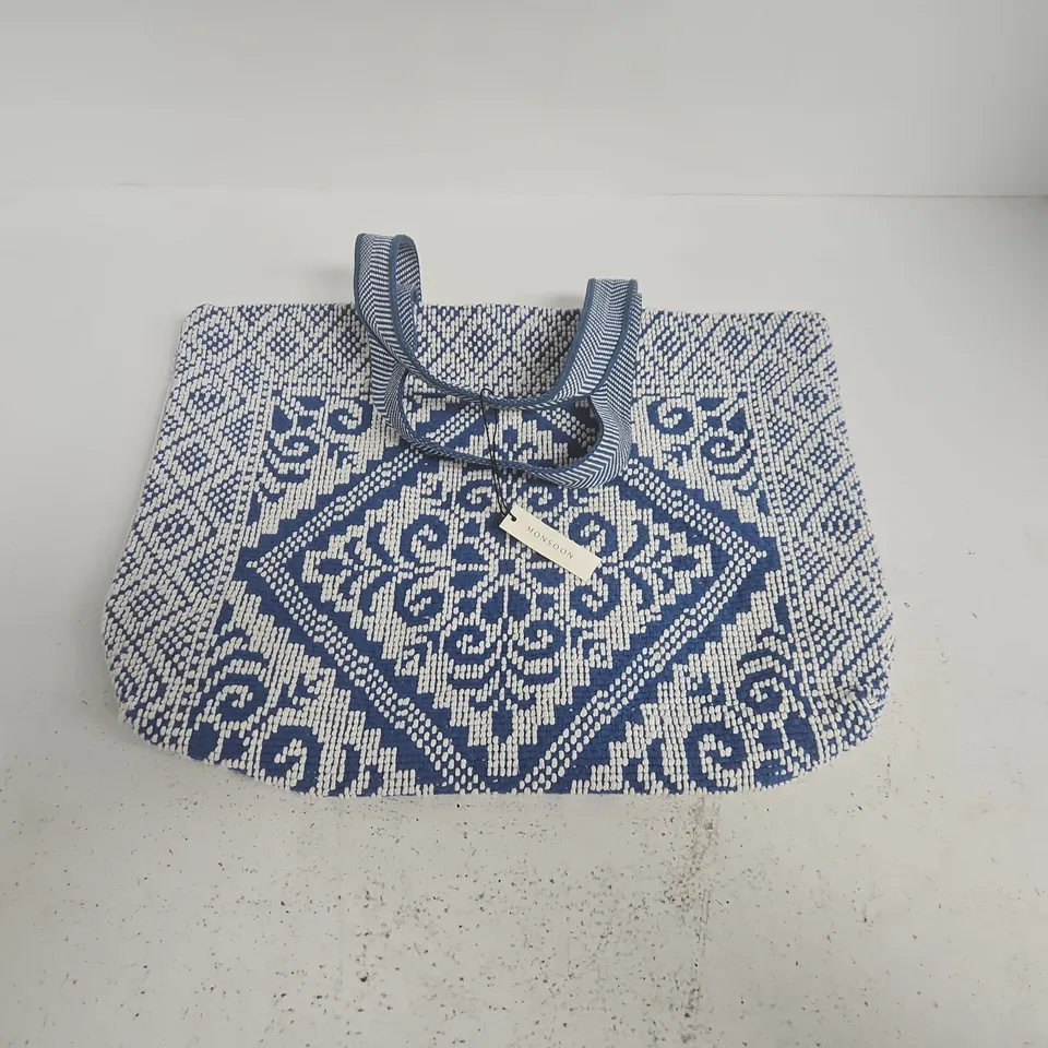 MONSOON TEXTURED FABRIC SHOPPING BAG