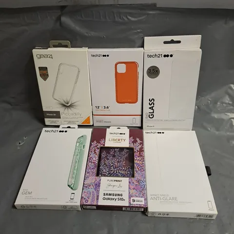 BOX OF APPROXIMATELY 100 ASSORTED PHONE CASES AND SCREEN PROTECTORS
