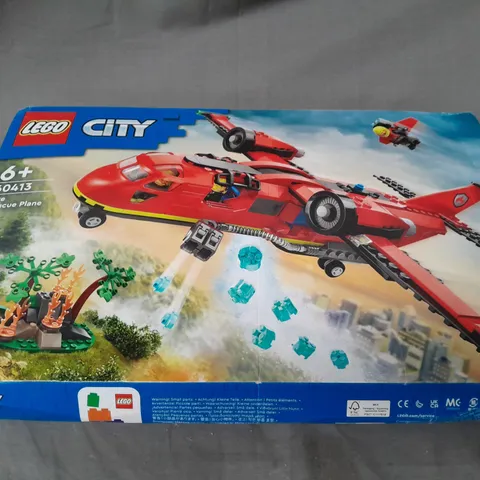 LEGO CITY FIRE RESCUE PLANE BUILDING TOY SET 60413