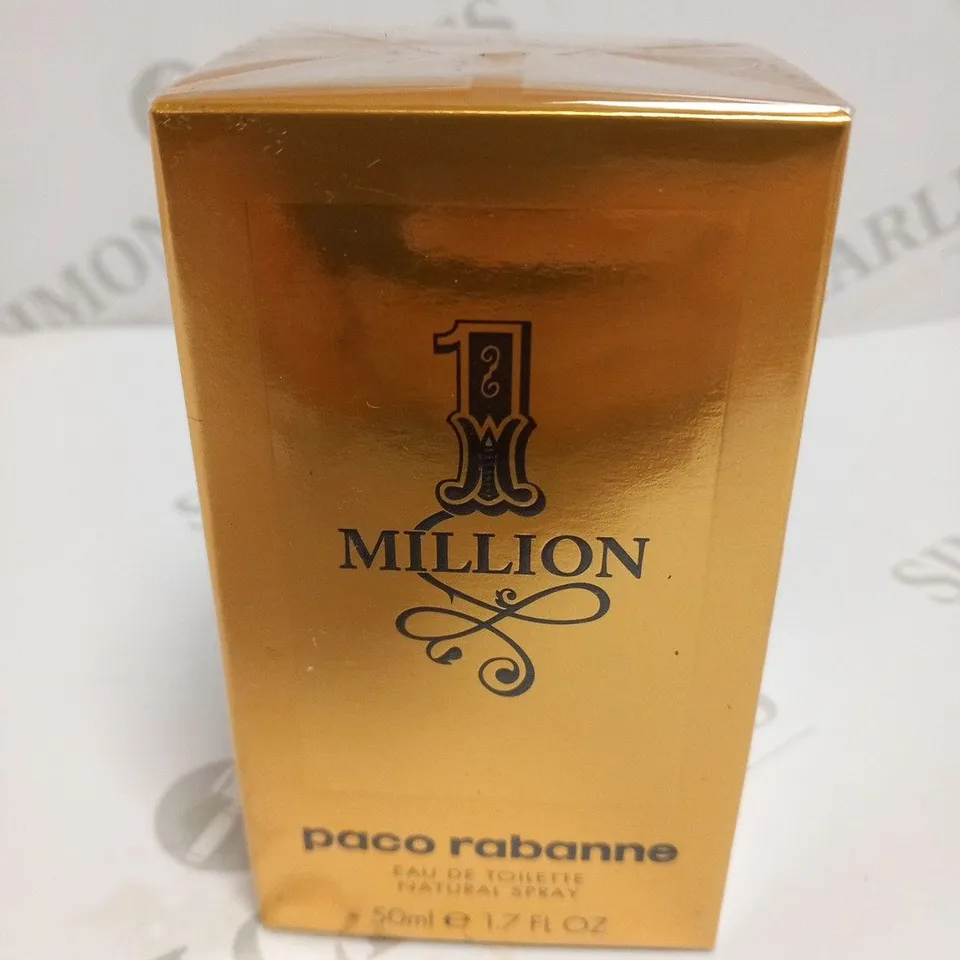 BOXED AND SEALEDPACO RABANNE 1 MILLION EAU DE TOILETTE 50ML