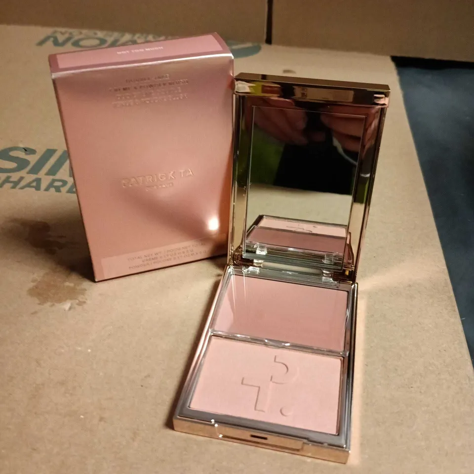 PATRICK TA BLUSH DUO COMPACT – NOT TOO MUCH PINK SHADES WITH MIRROR (BOXED)