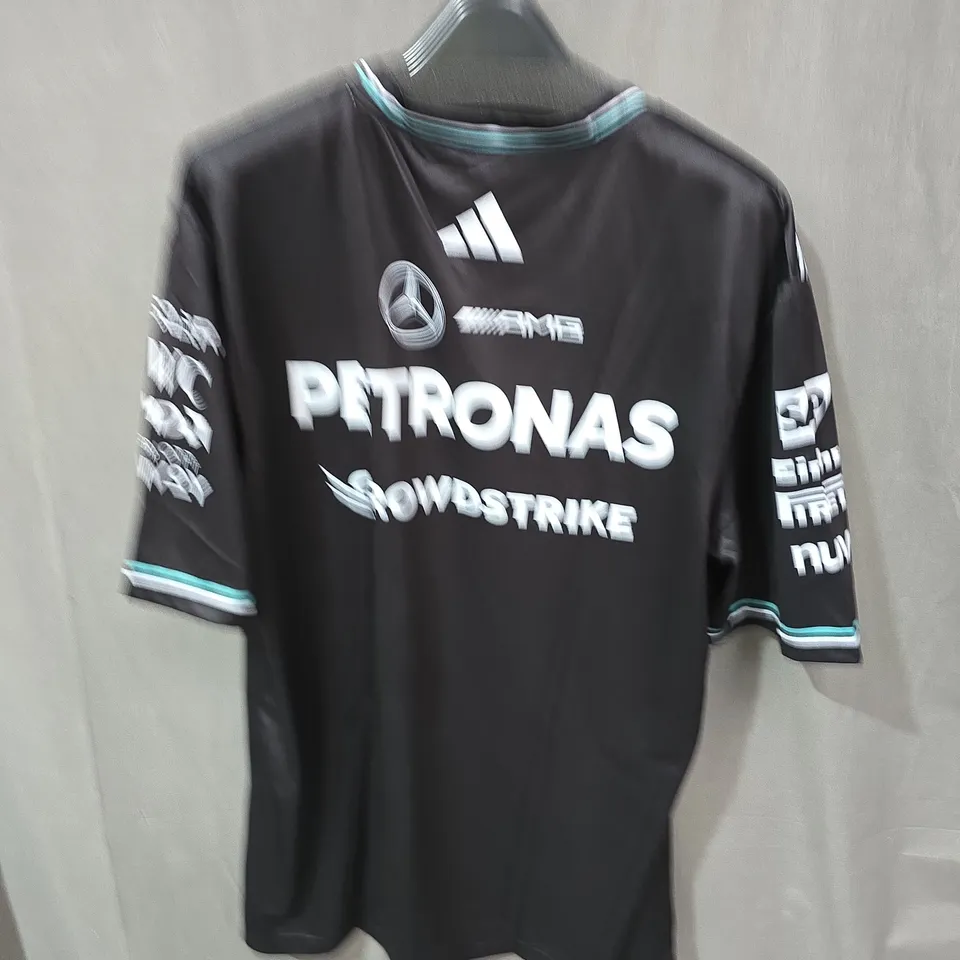MERCEDES AMG PETRONAS F1 TEAM JERSEY – BLACK, SHORT SLEEVE