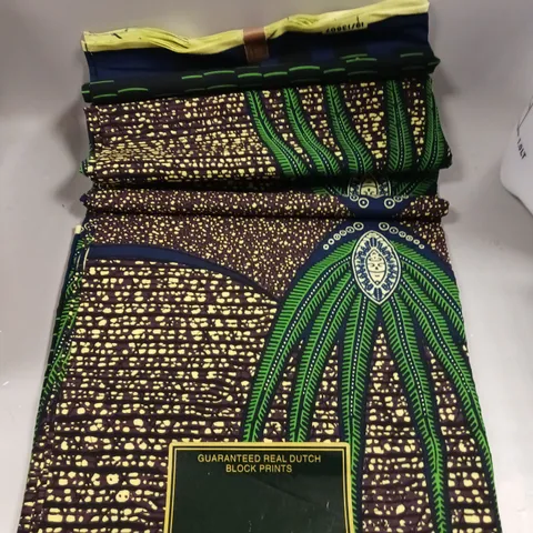 VERITABLE HOLLANDE REAL DUTCH BLOCK PRINTS FABRIC - LENGTH UNSPECIFIED