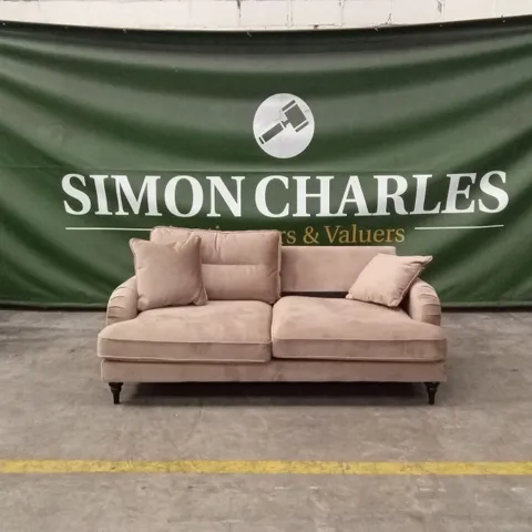 VICTORIA 3 SEATER FABRIC SOFA