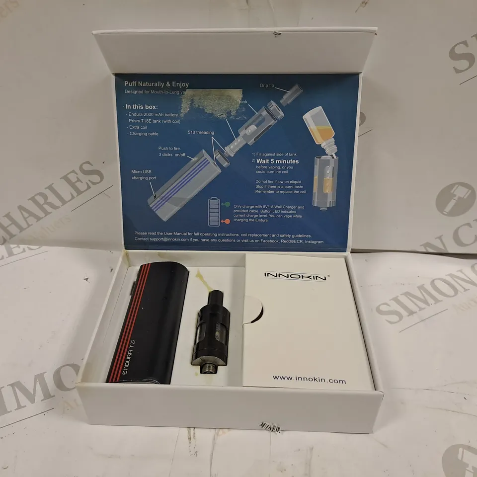 BOXED INNOKIN ENDURA T22E COMPLETE VAPING SYSTEM