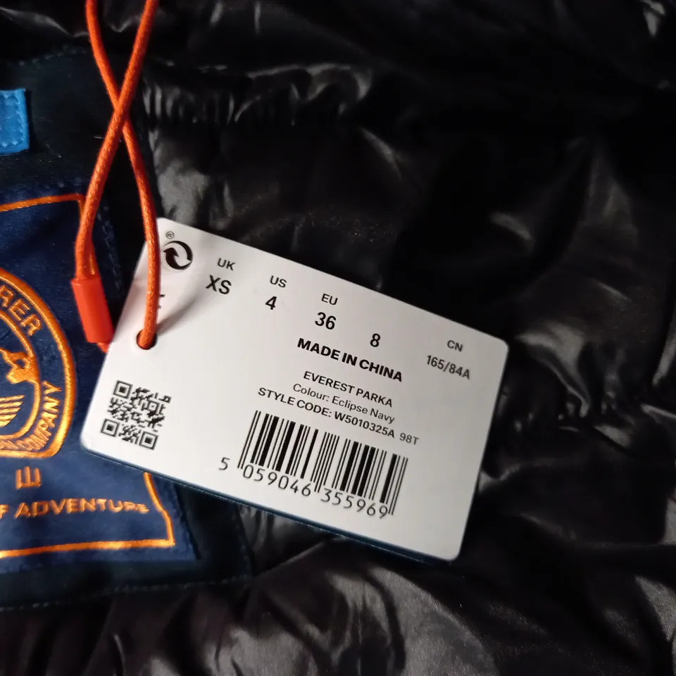 SUPERDRY EVEREST PARKA - ECLIPSE NAVY SIZE XS