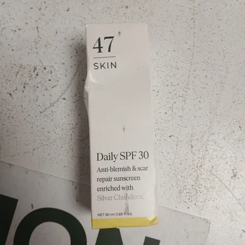 47 SKIN DAILY SPF 30 SUNSCREEN – ANTI-BLEMISH & SCAR REPAIR, 50 ML