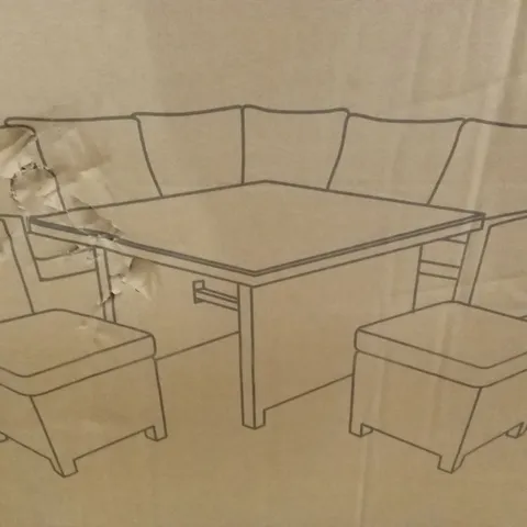 BOXED SARASOTA OUTDOOR TABLE // TABLE ONLY (1 BOX)